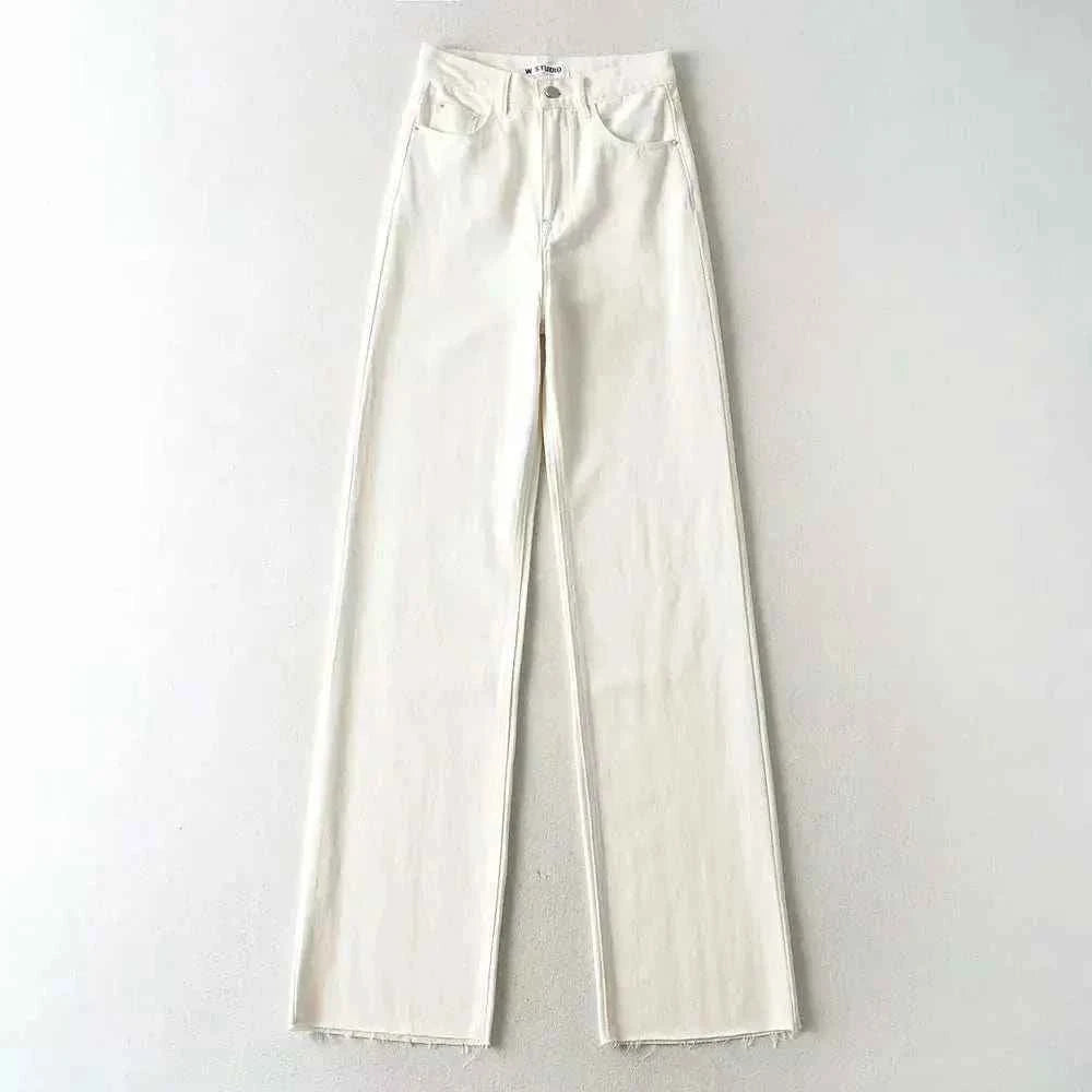 XS-L Casual Women Denim Jeans - Fashion Straight Leg Bottoms fastdrop shop