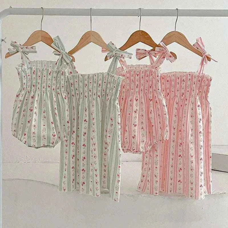 2024 New Summer Girls Princess Dress Sleeveless Cotton Printing