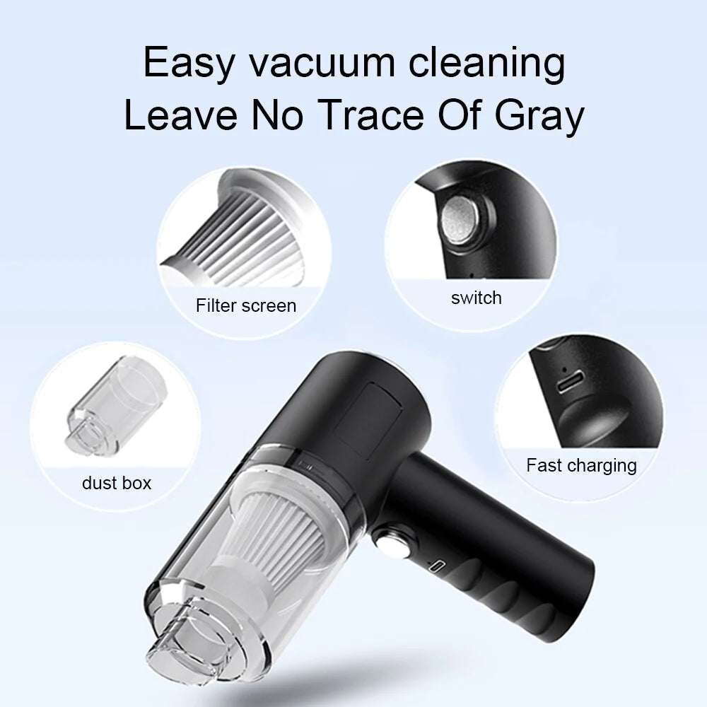 Make cleaning faster and more convenient with this 120W cordless handheld vacuum cleaner, designed to deliver powerful suction in a compact and portable form. Whethe