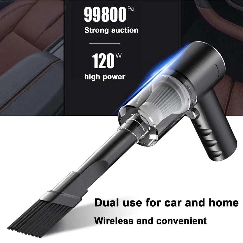 Make cleaning faster and more convenient with this 120W cordless handheld vacuum cleaner, designed to deliver powerful suction in a compact and portable form. Whethe