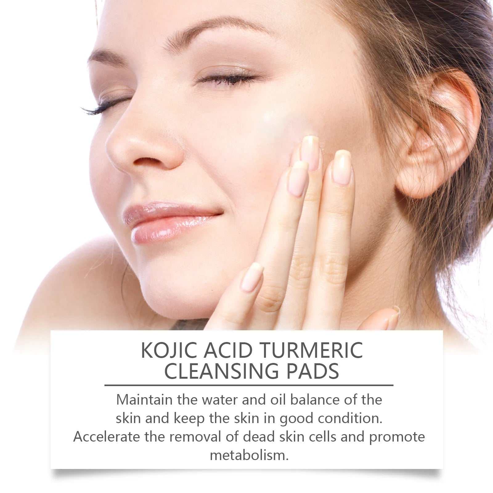 West&amp;Month Turmeric Kojic Acid Cleansing Pads Exfoliating Remove Dead Skin Acne Fade Melanin Oil Control Nourish Glow Facial Wash Sponges 60pcs

Specifications:●