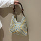 🌞 New Fashionable Handmade Woven Bag 🌞
Versatile Design: This handmade woven bag is perfect for various occasions. It's a stylish paper rope crochet straw bag, ide