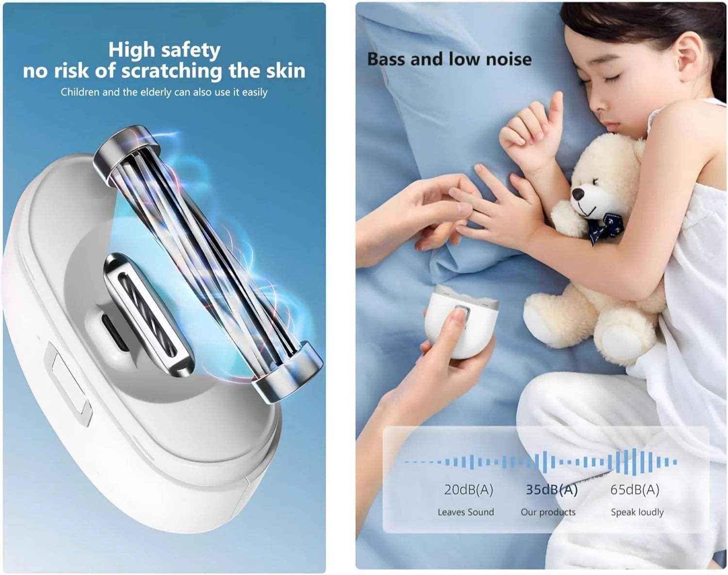 Skin Care and Beauty Healthy Electric Nail Clipper for Thick Nails