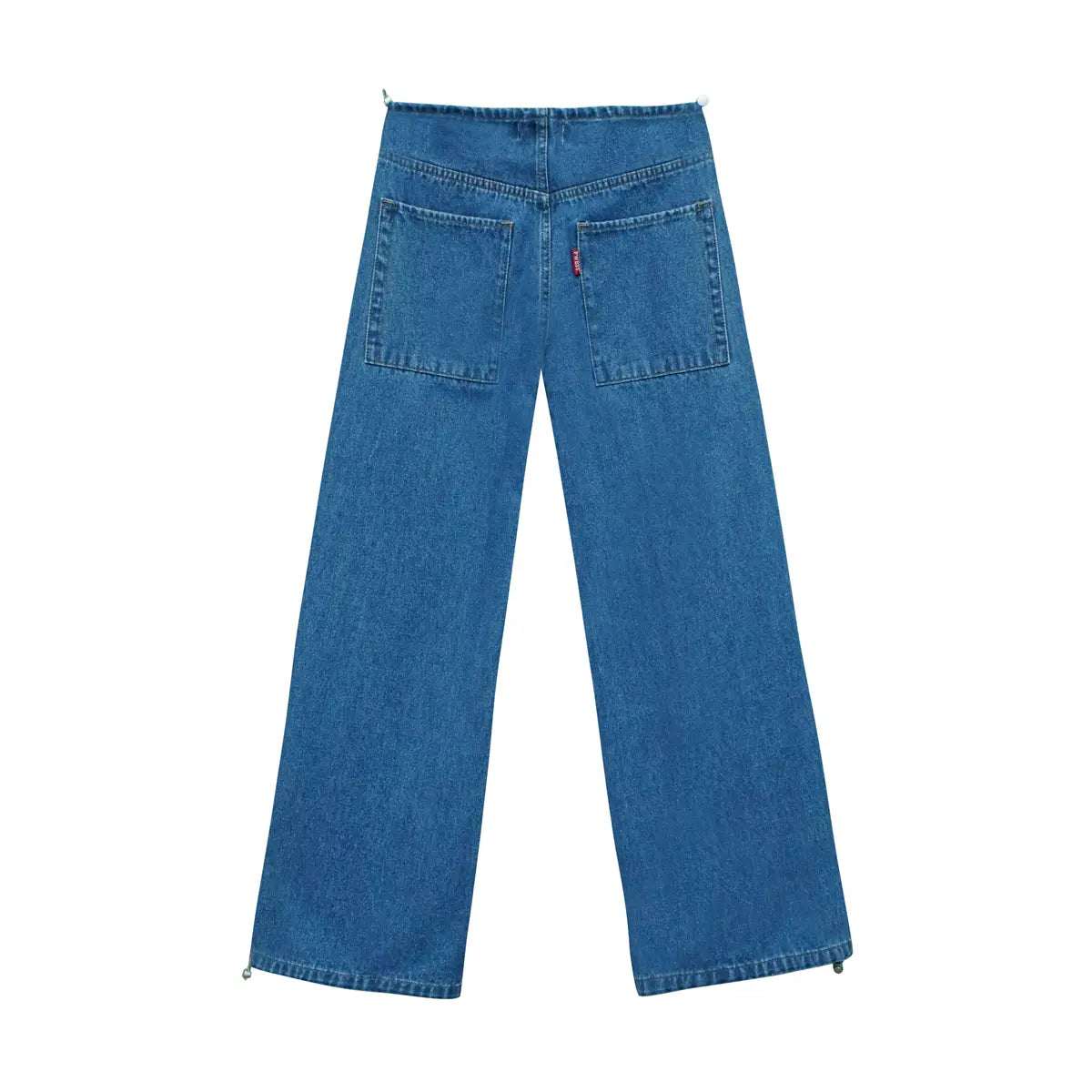 Step into bold street style with the Pwest NYC Low-Rise Wide-Leg Jeans, designed for fashion lovers who embrace the iconic Y2K aesthetic. Featuring a low-rise waist 