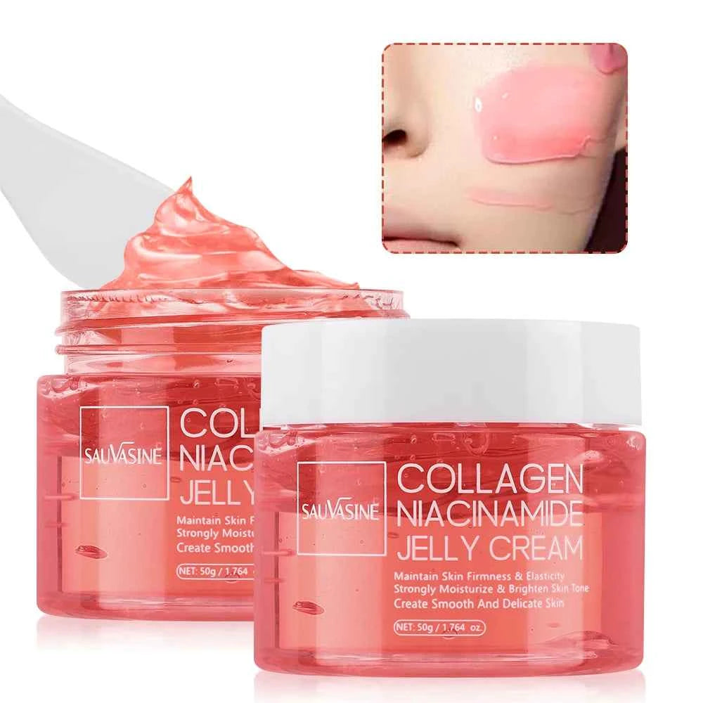 24h Glow & Lifted Collagen Jelly Cream Niacinamide And Hydrolyzed Collagen Strengthen The Skin Barrier And Moisturize The Ski