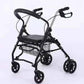High Quality Foldable Aluminum Outdoor Shopping Medical Rollator Walker with Seat