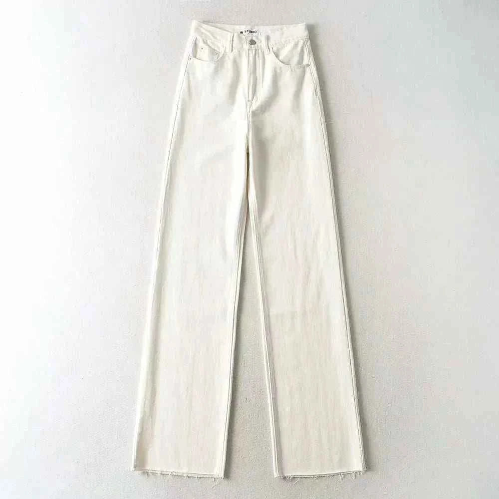 XS-L Casual Women Denim Jeans - Fashion Straight Leg Bottoms fastdrop shop