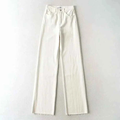 XS-L Casual Women Denim Jeans - Fashion Straight Leg Bottoms fastdrop shop