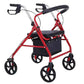High Quality Foldable Aluminum Outdoor Shopping Medical Rollator Walker with Seat