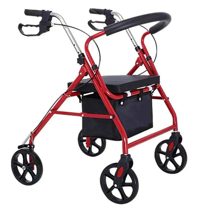 High Quality Foldable Aluminum Rollator Walker with Seat for Outdoor Shopping and Medical Use fastdrop shop