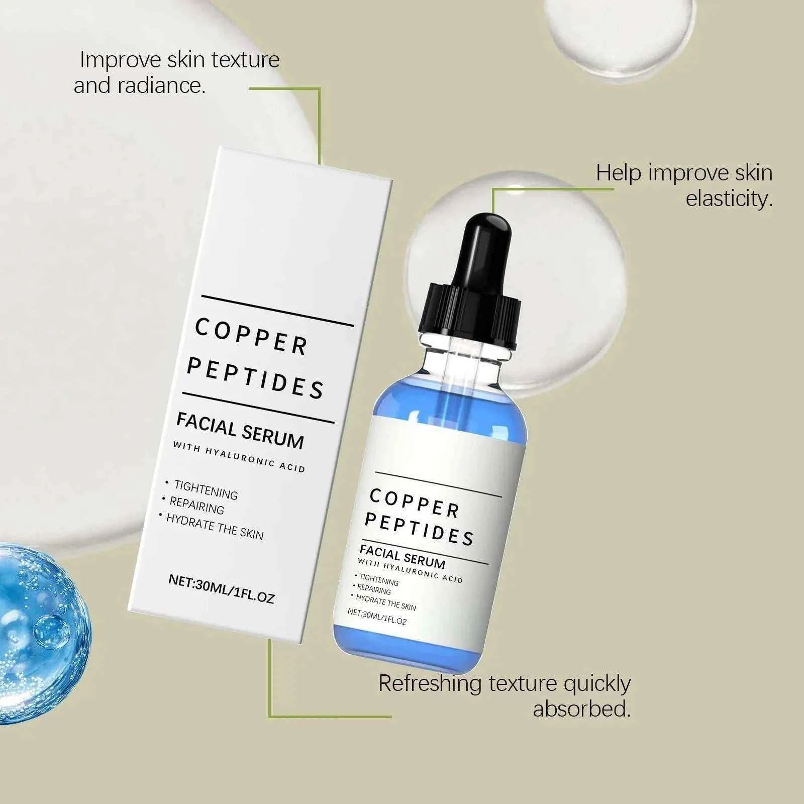 Copper Peptide Serum For Face Hydration Anti