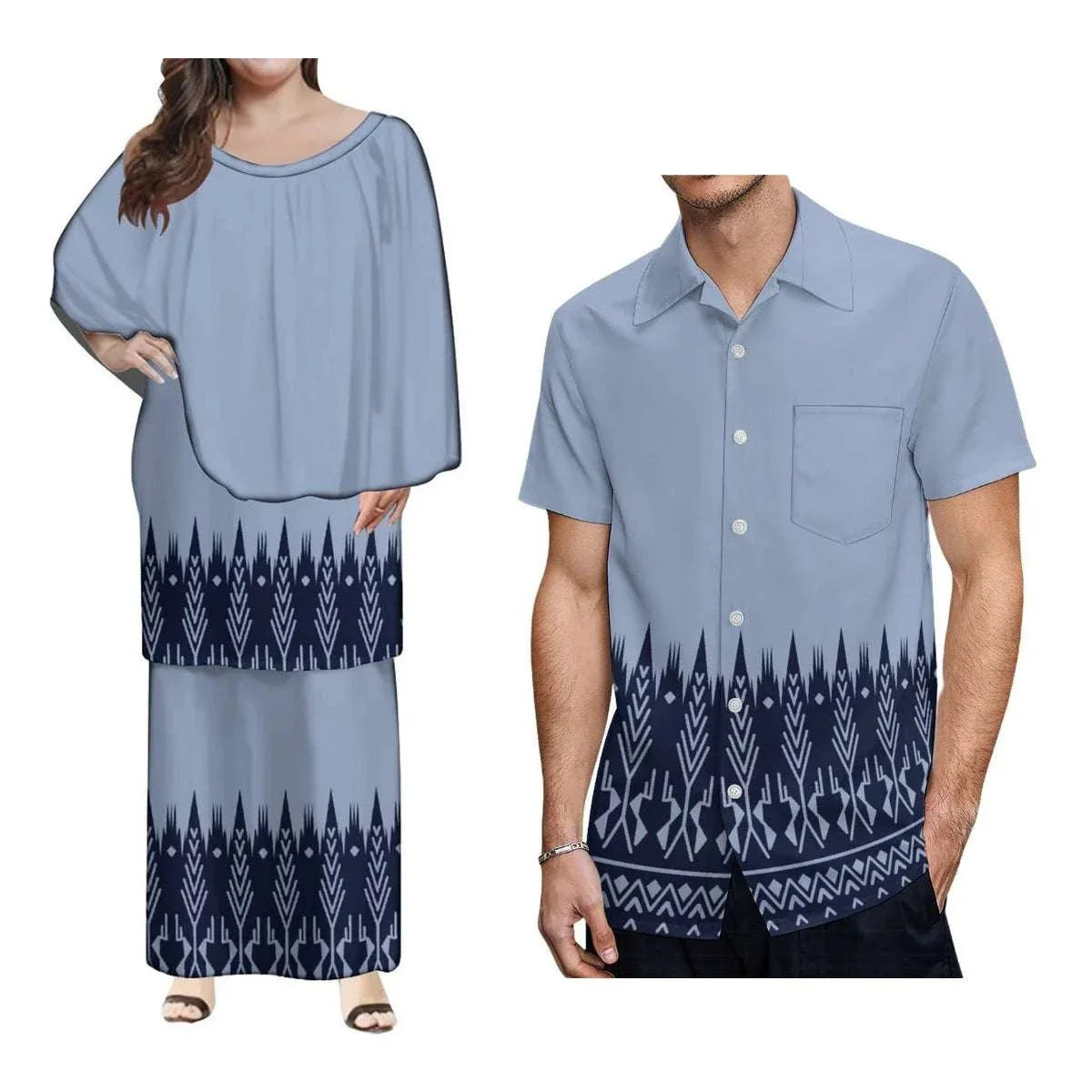 Celebrate culture and elegance with this beautifully designed Polynesian women’s long dress, inspired by traditional Samoan Puletasi styles. Blending heritage with m
