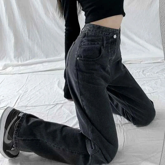 Wide Leg Vintage Jeans for Women - Chic and Comfortable Style fastdrop shop