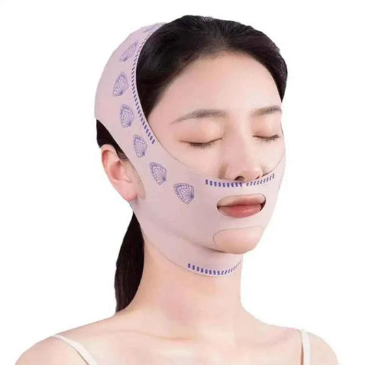 V-Line Face Shaper Face Slimming Bandage ego shop Pink