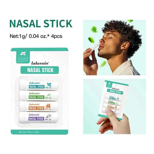 Nasal Stick Boosts Focus Inhaler Tubes Cooling Essential Oil Nasal