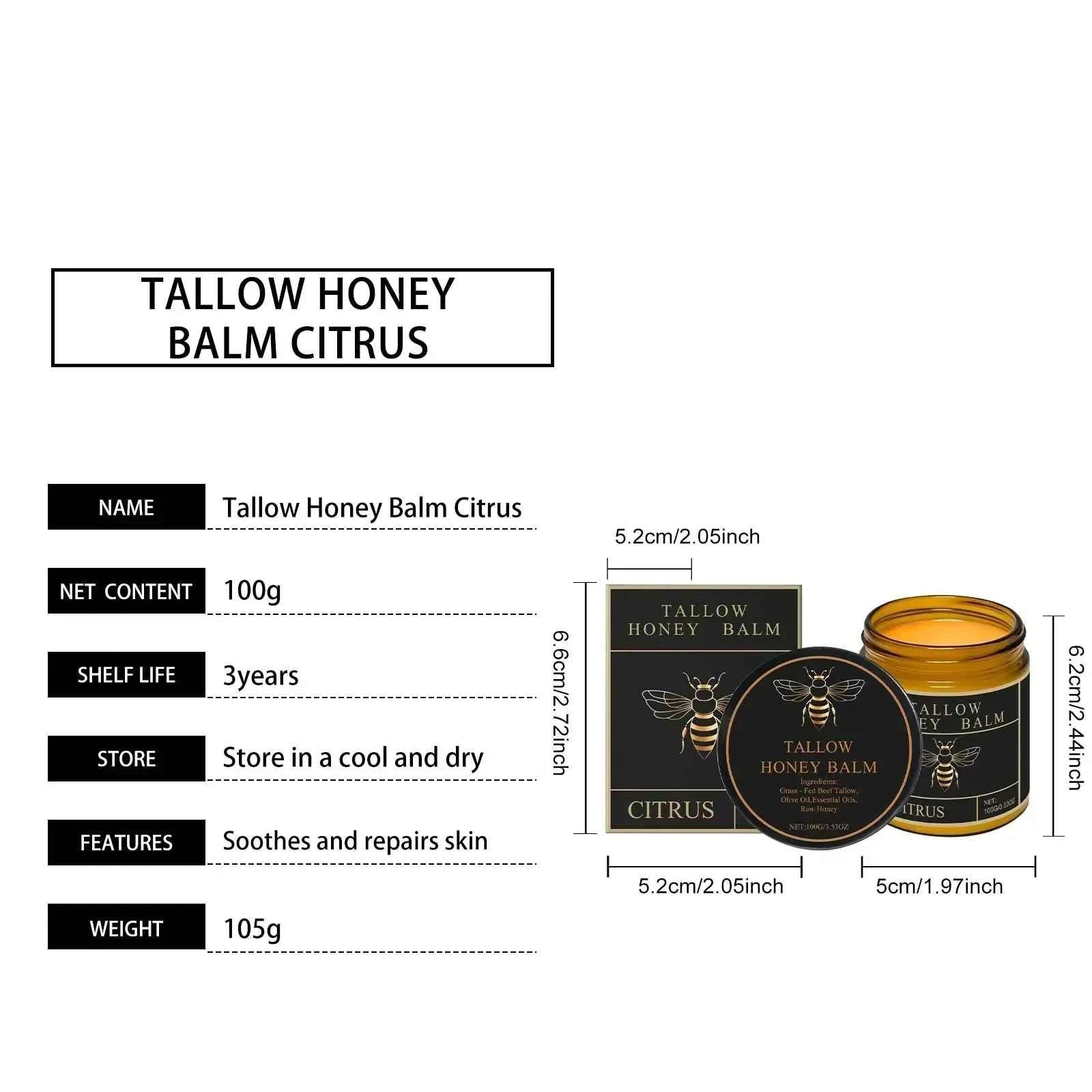 Tallow Honey Cream Glow Hydrating Skin