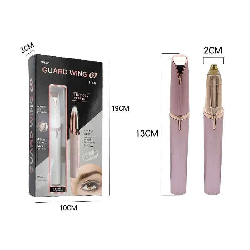 Electric Eyebrow Trimmer Rechargeable Beauty fastdrop shop Rose Gold