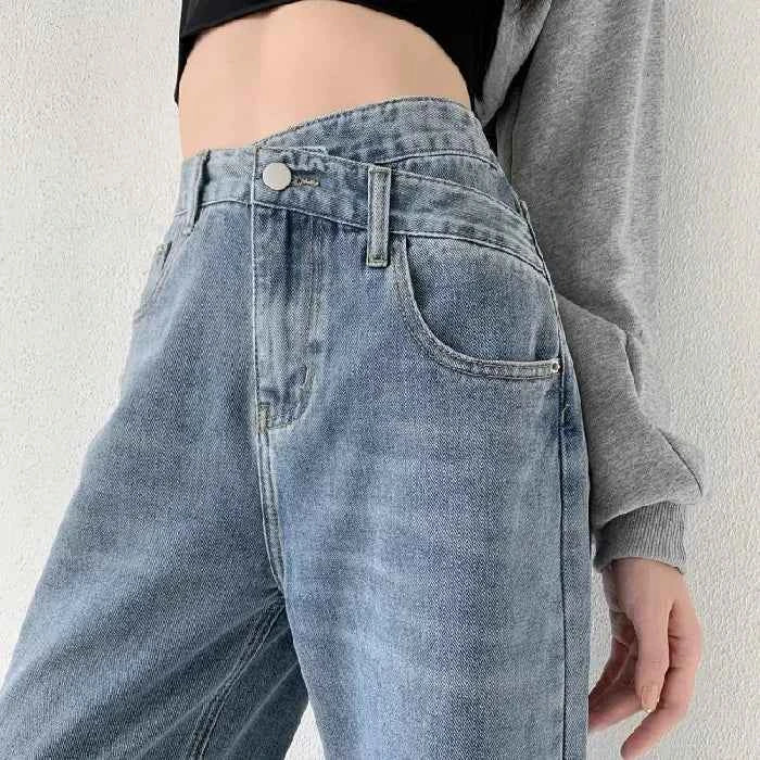 Wide Leg Pants Women Vintage Jeans