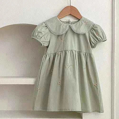 2024 New Summer Girls Princess Dress Sleeveless Cotton Printing