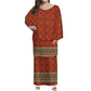 New Style Polynesian Women's Long Dress Puletasi - Samoan Custom Design for Elegant Occasions fastdrop shop