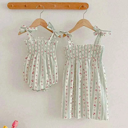 Fastdrop Shop Princess Sleeveless Cotton Printing Dress for Girls fastdrop shop