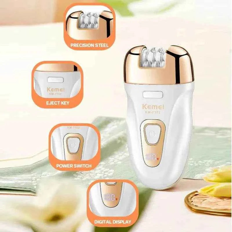 Kemei KM-7102 Electric Hair Removal Device Women