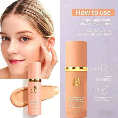 4-in-1 Foundation Magic Color Changing Foundation Liquid Soft Matte fastdrop shop