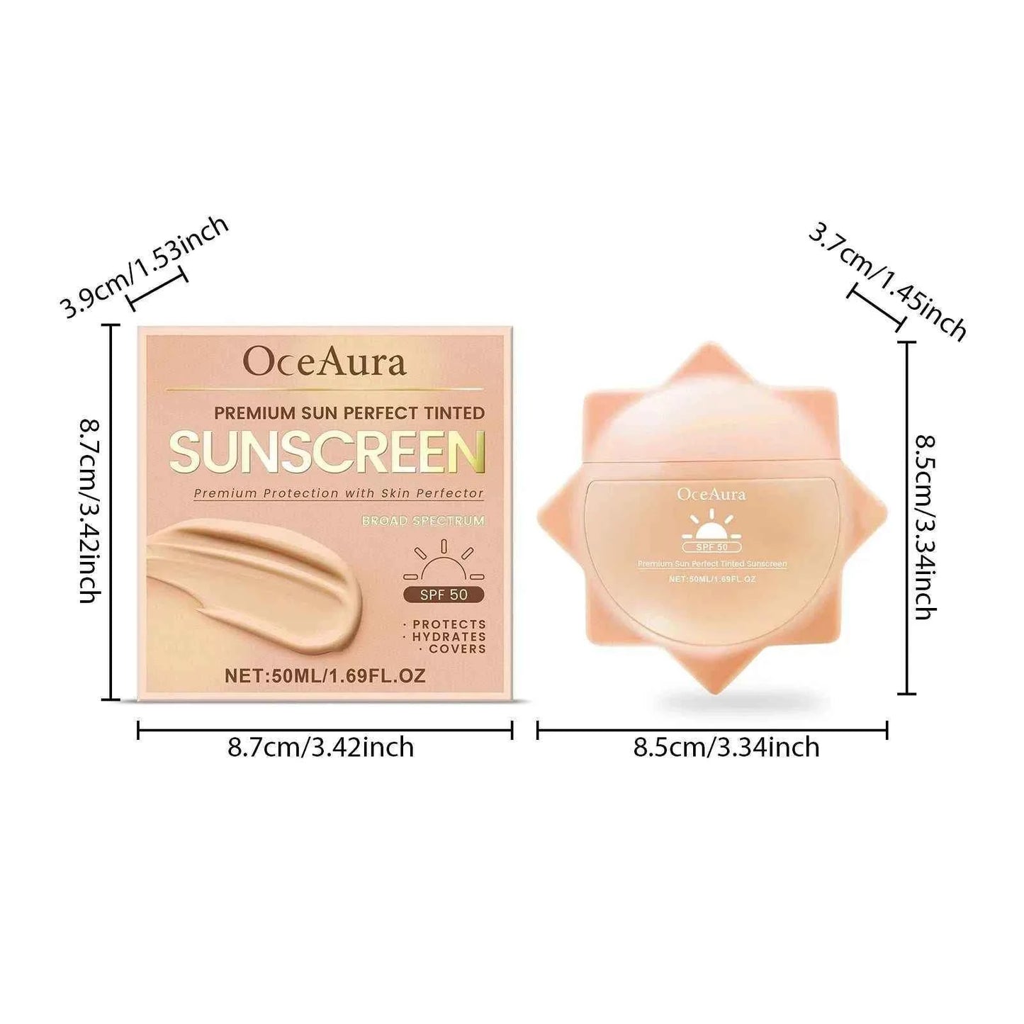 Sunscreen For Face Whole Body SPF 50+ UV Resistant Skin Protection