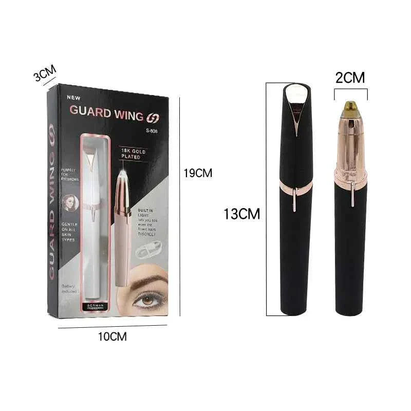 Electric Eyebrow Trimmer Rechargeable Beauty fastdrop shop black