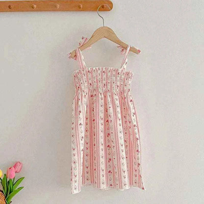 Fastdrop Shop Princess Sleeveless Cotton Printing Dress for Girls fastdrop shop