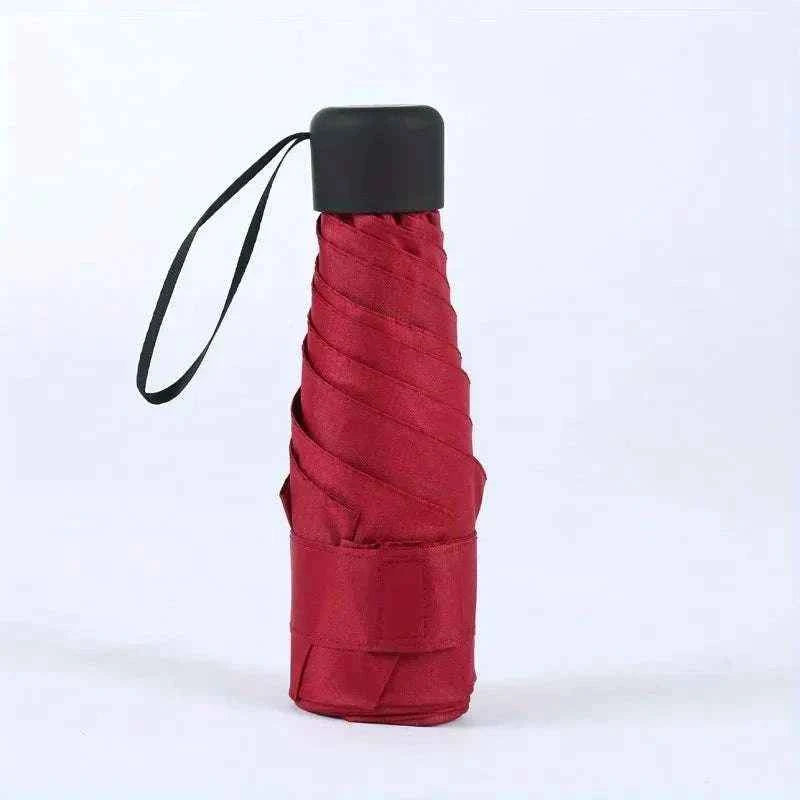 Small Folding Umbrella Rain Women Gift Men
