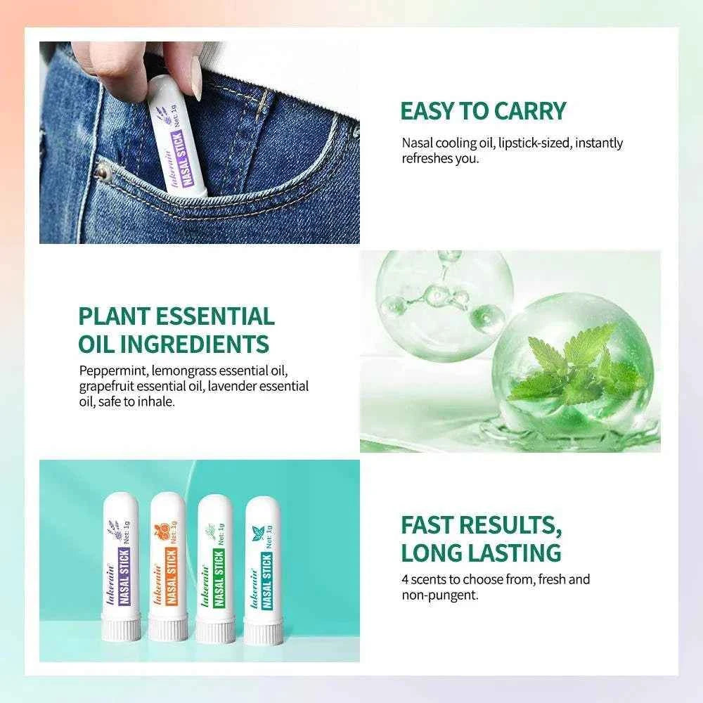 Nasal Focus Inhaler Tubes with Cooling Essential Oils for Enhanced Concentration fastdrop shop
