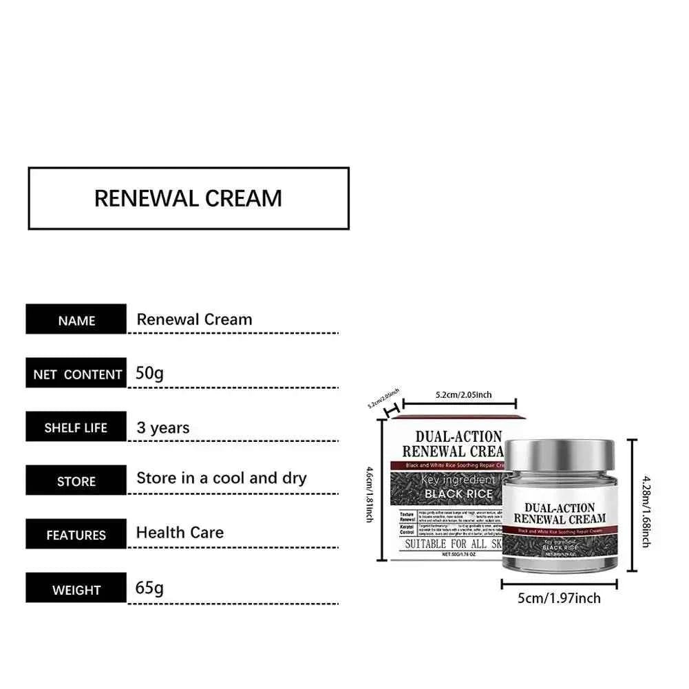 Dual-Action Renewal Cream Black White