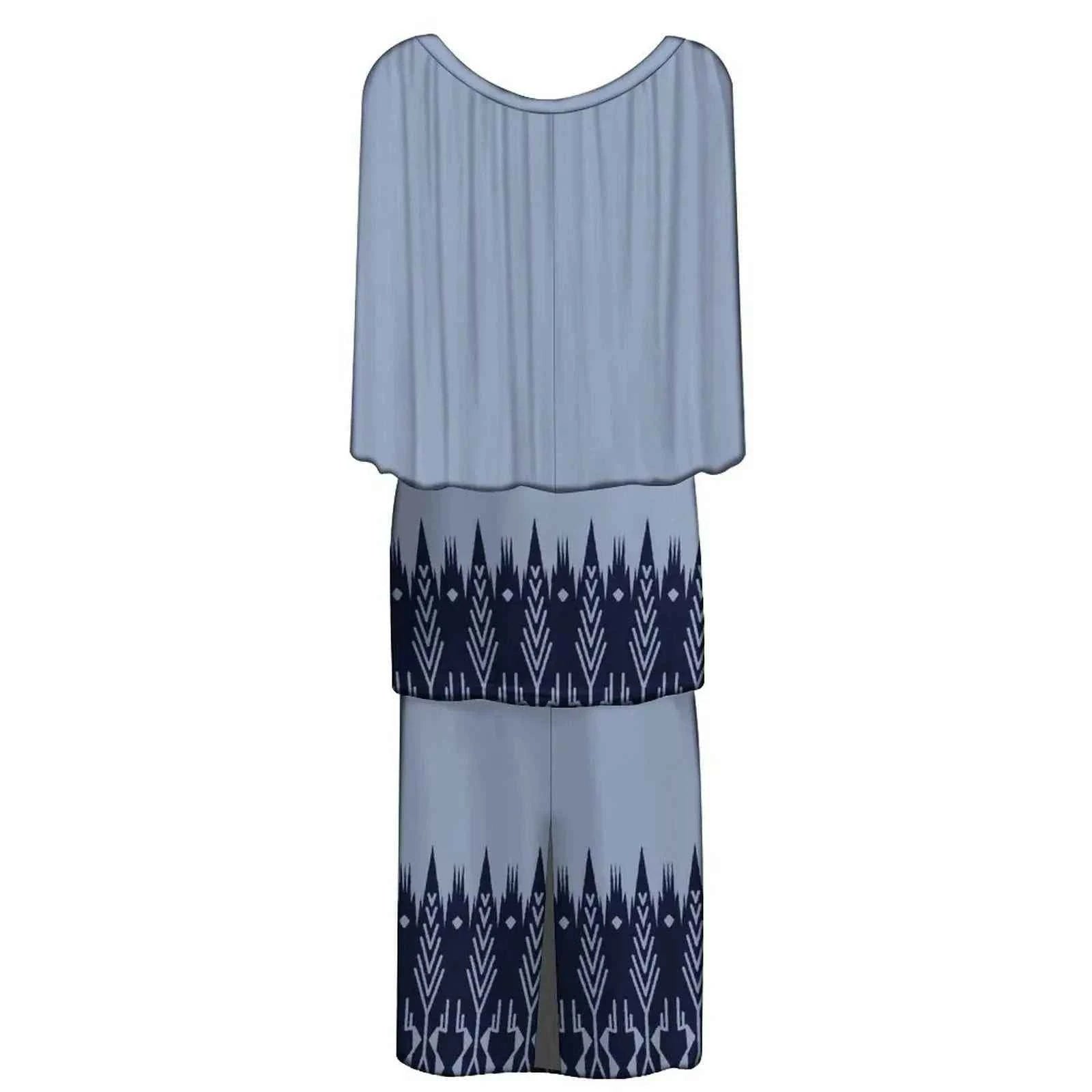 New Style Polynesian Women Long Dress Puletasi Samoan Custom