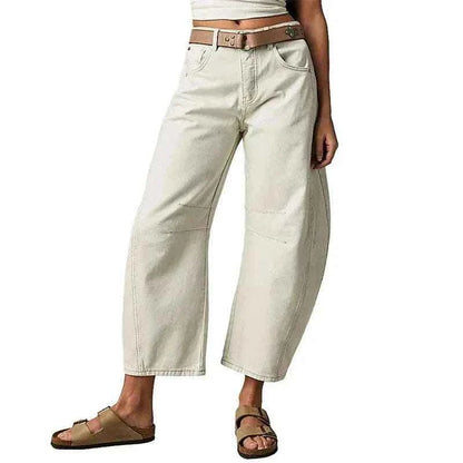 Wide Leg Jeans for Women Casual Loose Y2K Low Waist Denim Pants Boyfriend fastdrop shop