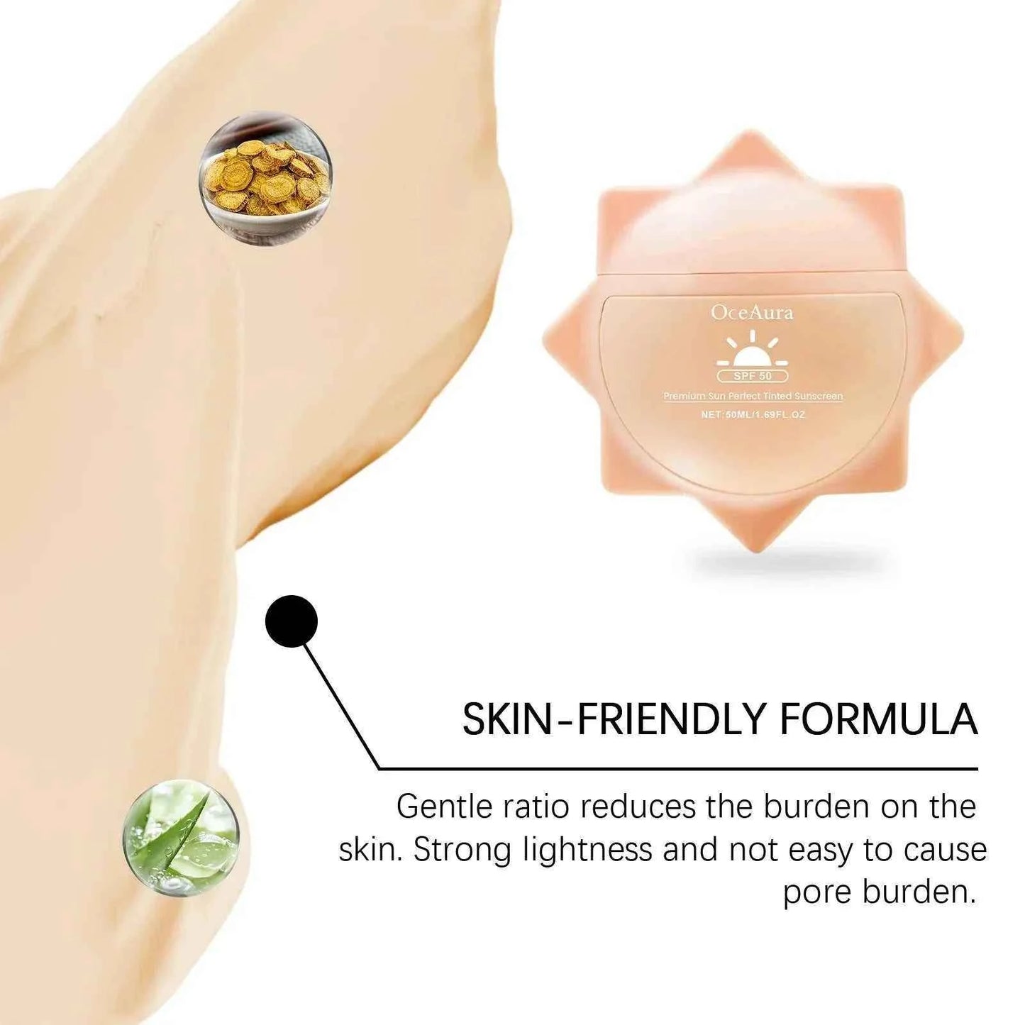 Sunscreen For Face Whole Body SPF 50+ UV Resistant Skin Protection