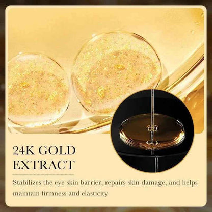 24K Gold Eye Cream with Hyaluronic Acid for Dark Circles Reduction fastdrop shop