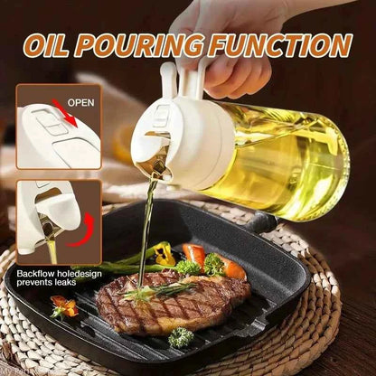2in1 500ml Plastic kitchen oil sprayer