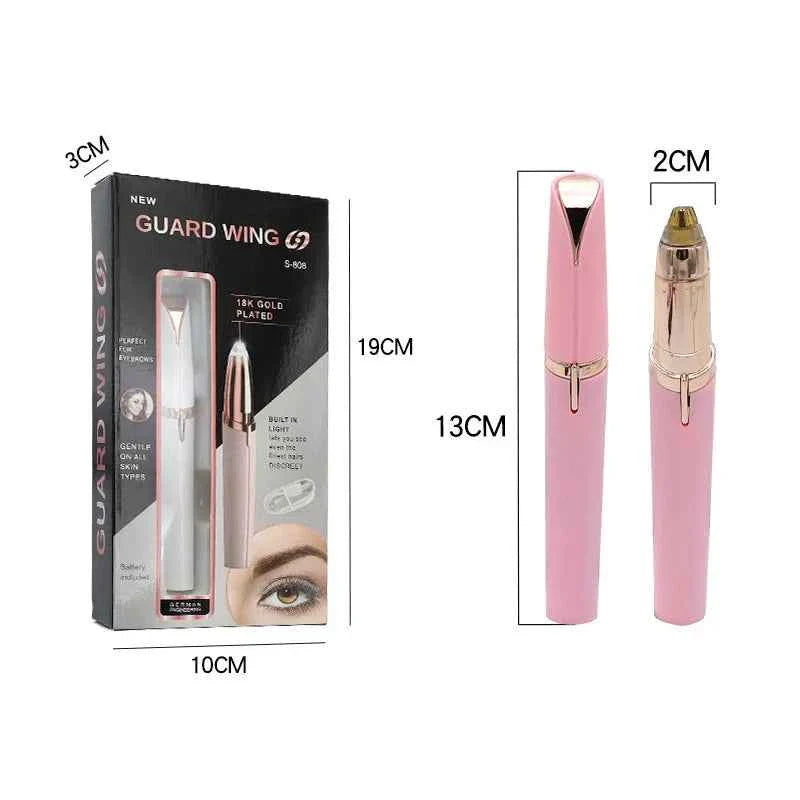 Electric Eyebrow Trimmer Rechargeable Beauty fastdrop shop Pink