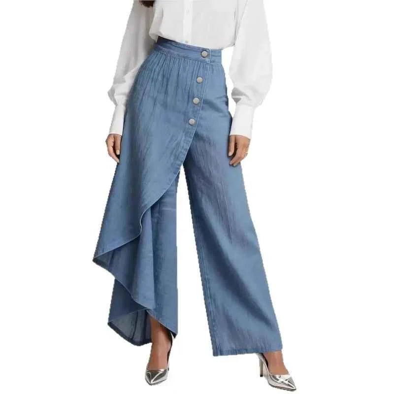 Spring Summer Fashion Long Pants New Style Long Hem Solid