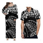 New Style Polynesian Women Long Dress Puletasi Samoan Custom