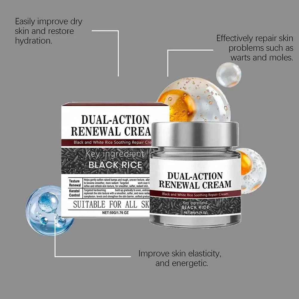 Dual-Action Renewal Cream Black White