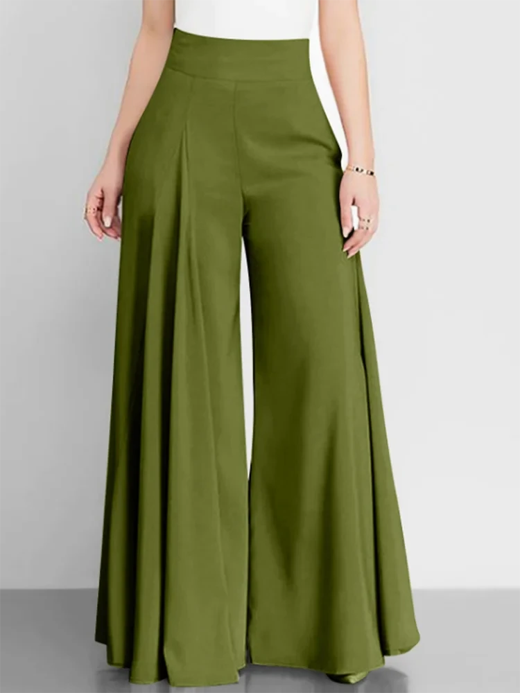 Spring Summer Fashion Long Pants New Style Long Hem Solid