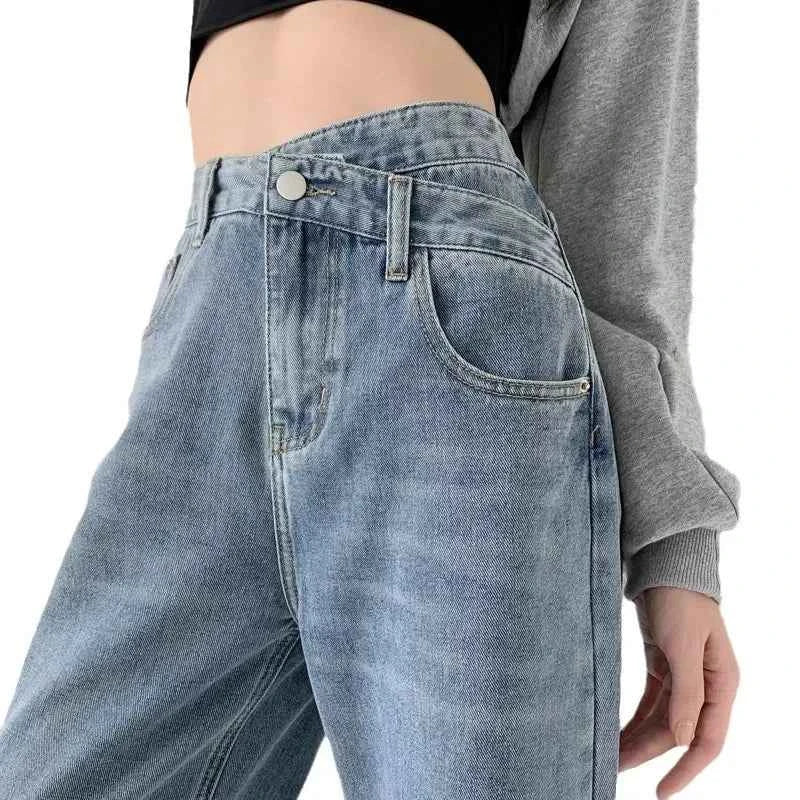 Wide Leg Pants Women Vintage Jeans