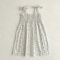 2024 New Summer Girls Princess Dress Sleeveless Cotton Printing