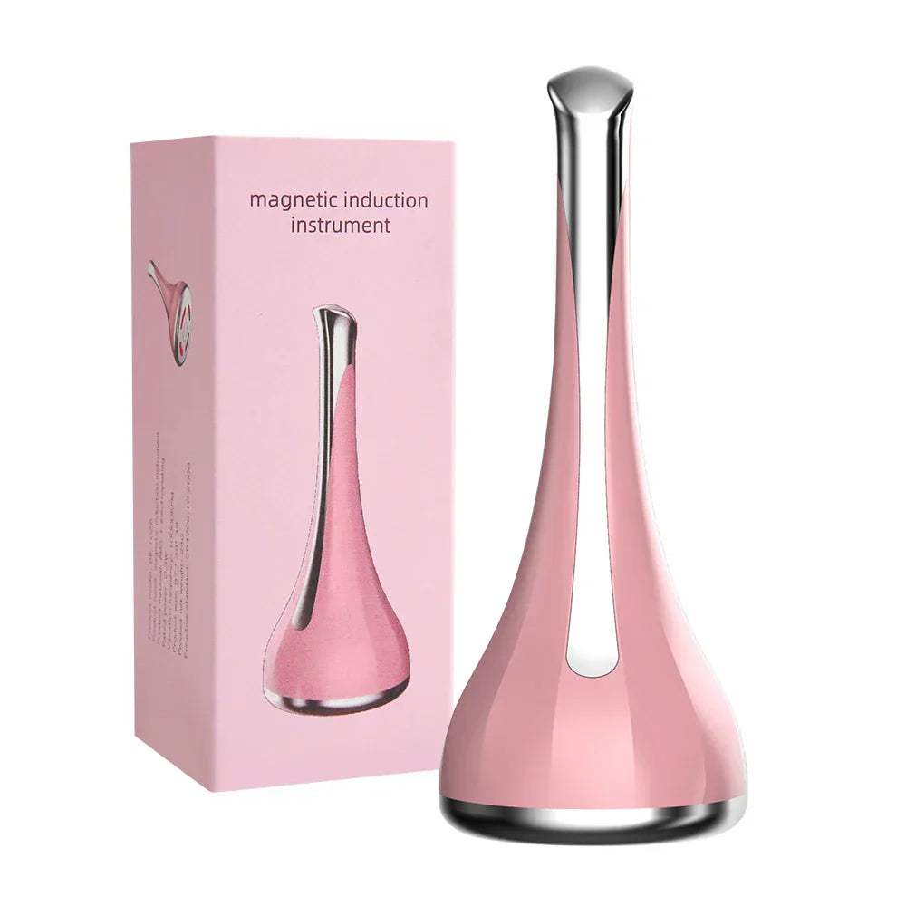 Enhance your skincare routine with this advanced facial massager featuring magnetic inductive technology, designed to deliver visible skin benefits with regular use.