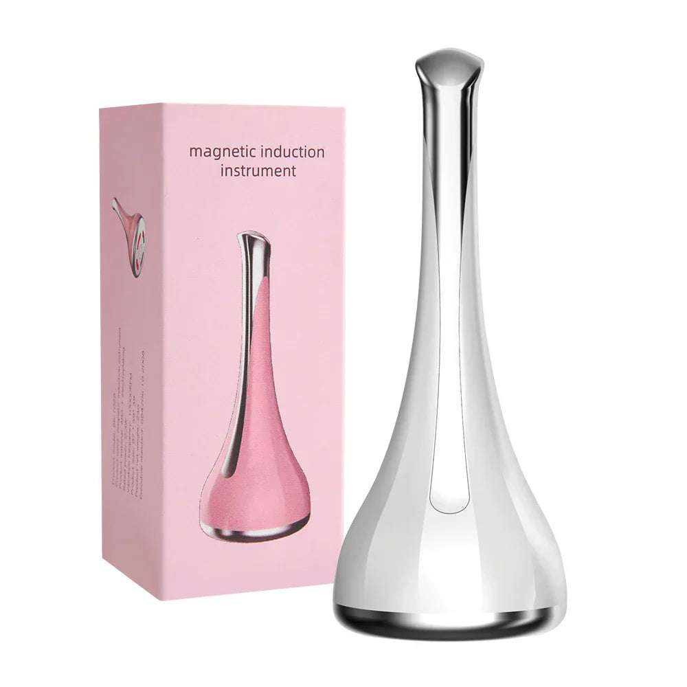 Enhance your skincare routine with this advanced facial massager featuring magnetic inductive technology, designed to deliver visible skin benefits with regular use.